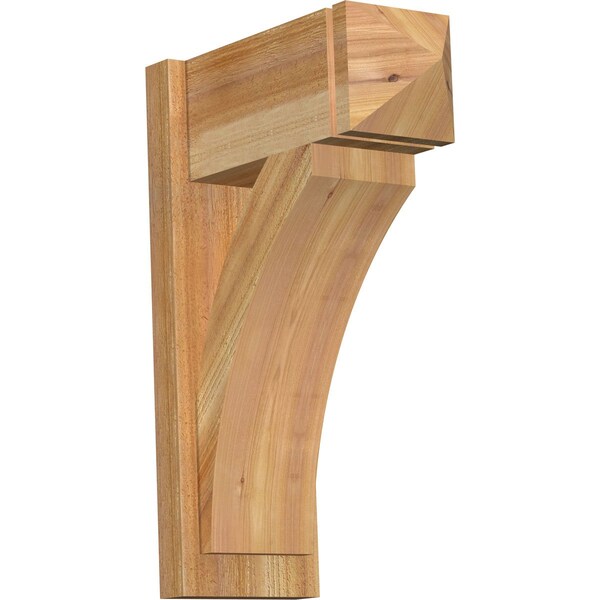 Ekena Millwork Thorton Rough Sawn Arts and Crafts Outlooker, Western Red Cedar, 8"W x 18"D x 26"H OUT08X18X26THR03RWR - main